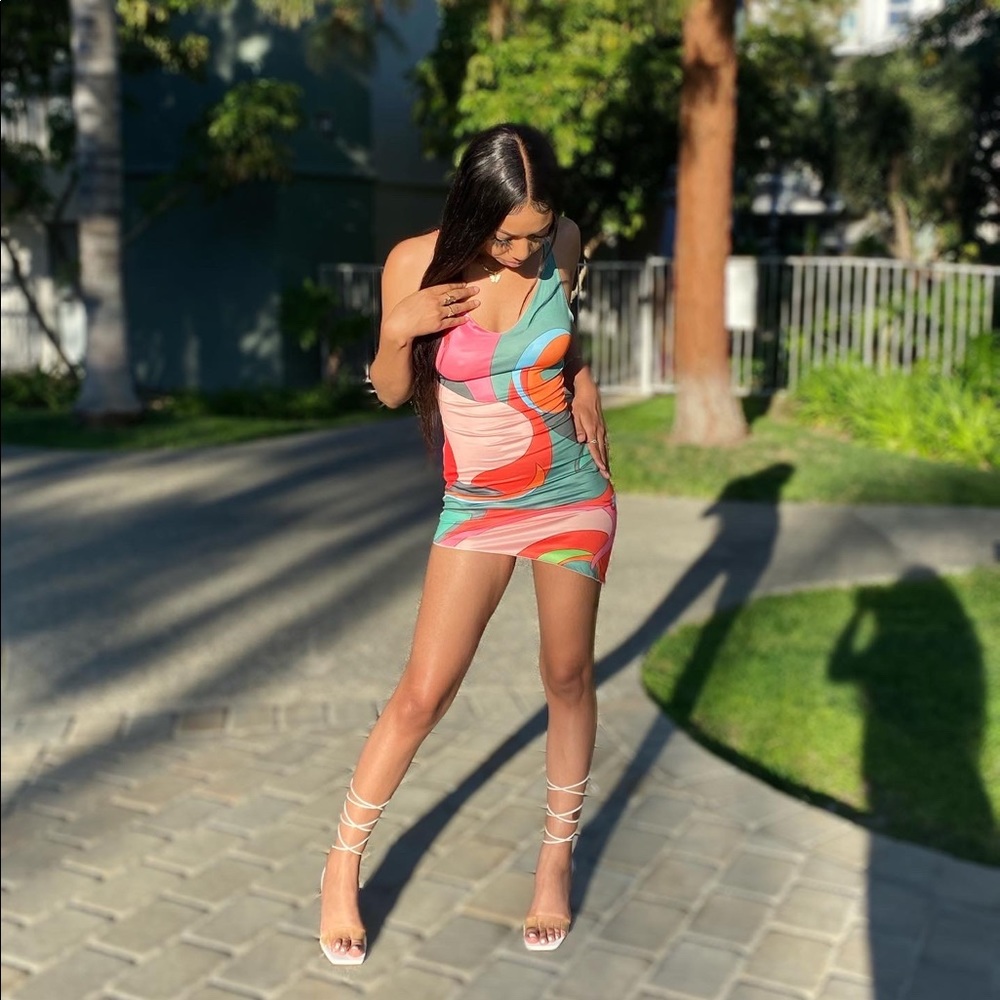 Spring Color Splash Mini Dress
